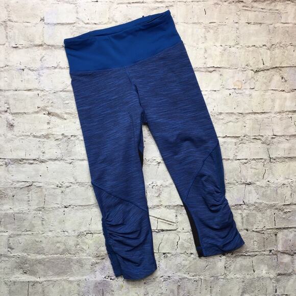 Lululemon Run: For Your Life Crop in Wee Are From Space Limitless Blue Black - Picture 1 of 7